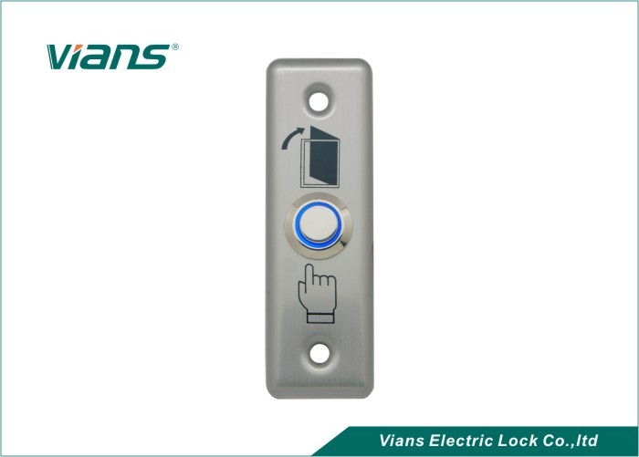 LEDライト、ドアの押しボタン スイッチ86 * 28mmが付いているステンレス鋼のドアの出口ボタン