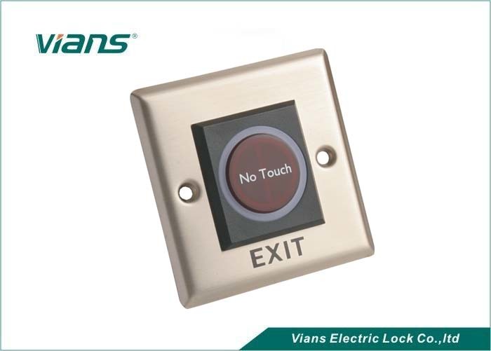 赤外線センサーのステンレス鋼の出口ボタン ドアのための接触押し無し