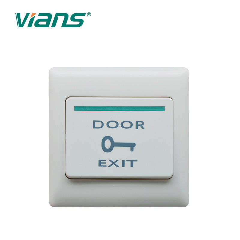 プラスチック ドアの出口ボタン、アクセス管理システムのための白いドア解放スイッチ