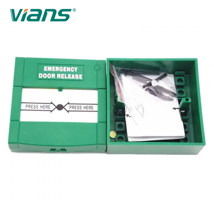 カバーが付いているガラス再設置可能な緊急時のドア解放ボタン緊急なスイッチ 2