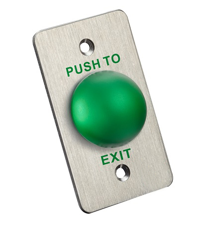 長方形は緑IP50ドアの出口ボタンによってカスタマイズされた押しスイッチを形づけた 1